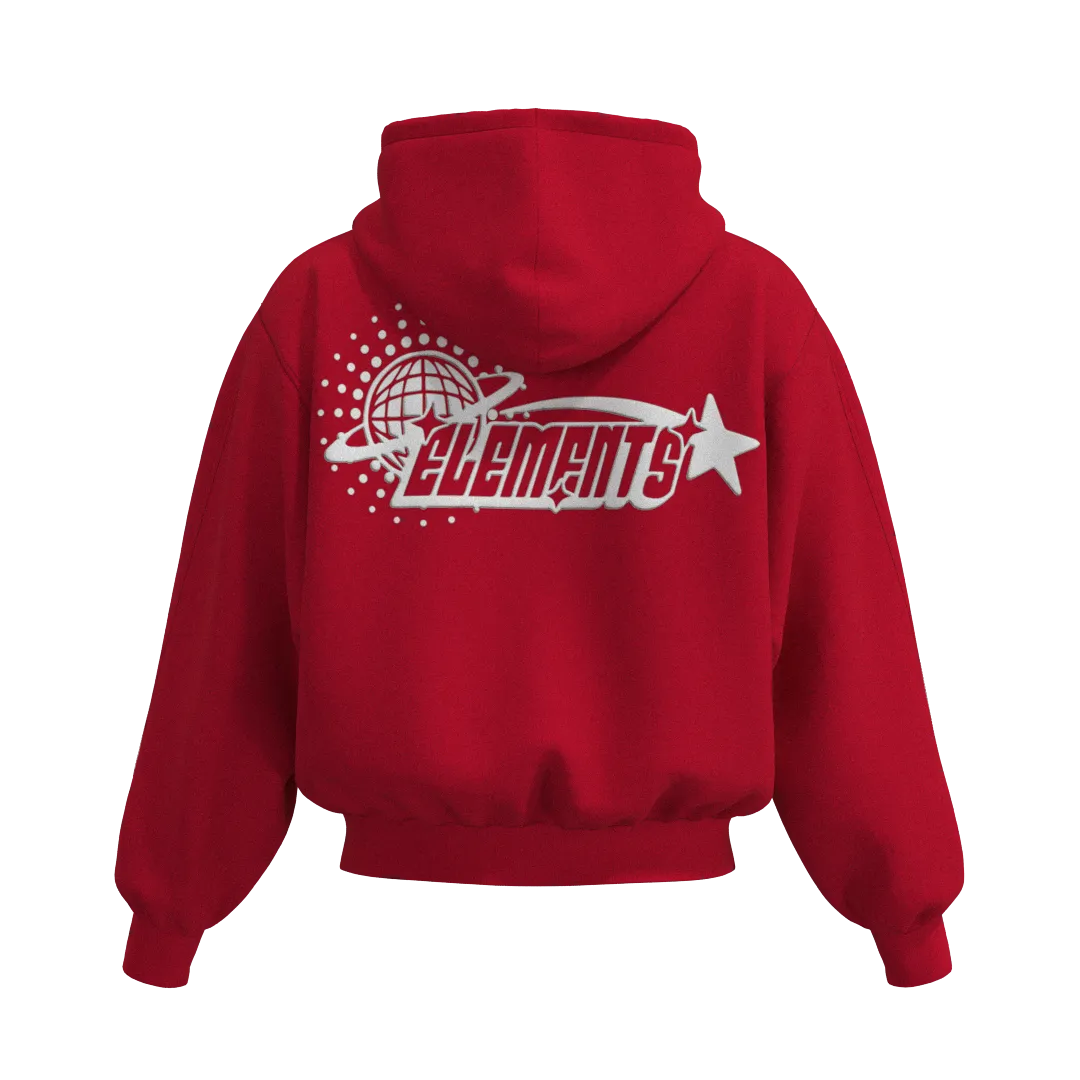PERFECT HOODIE POLICOT WORLD LINE  RED