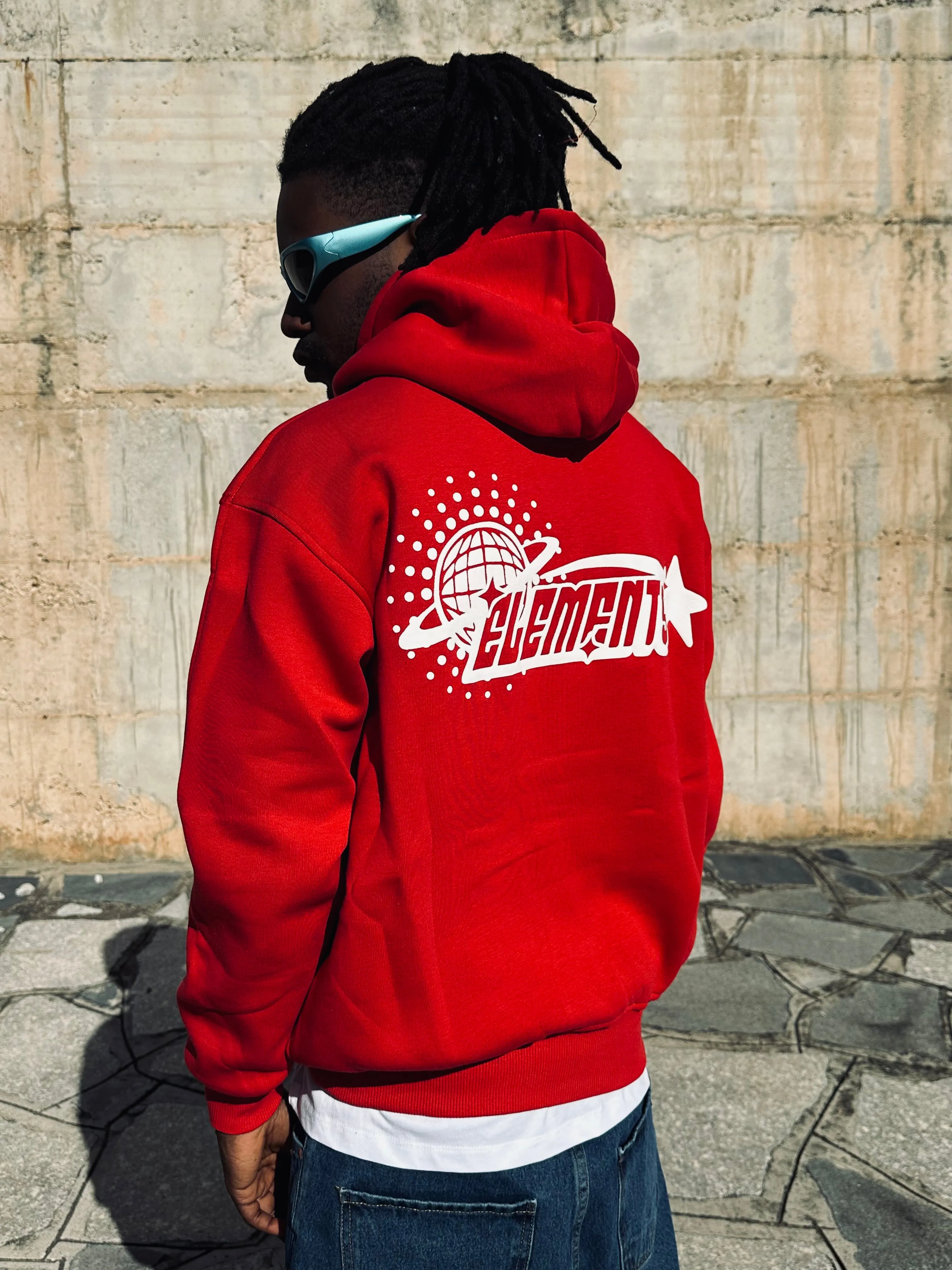 PERFECT HOODIE POLICOT WORLD LINE  RED