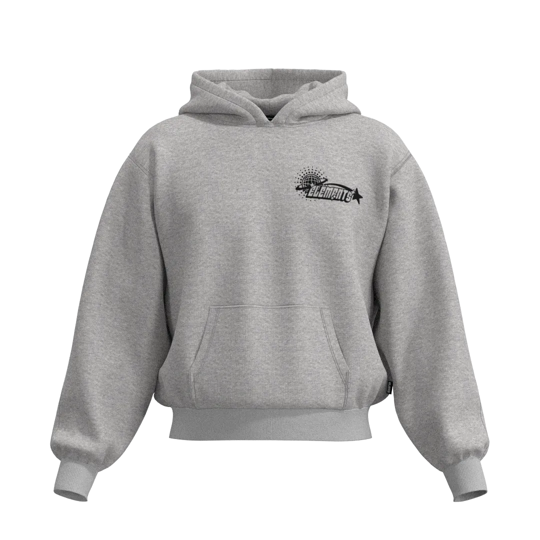 PERFECT HOODIE POLICOT WORLD LINE  SMOKE/BLACK