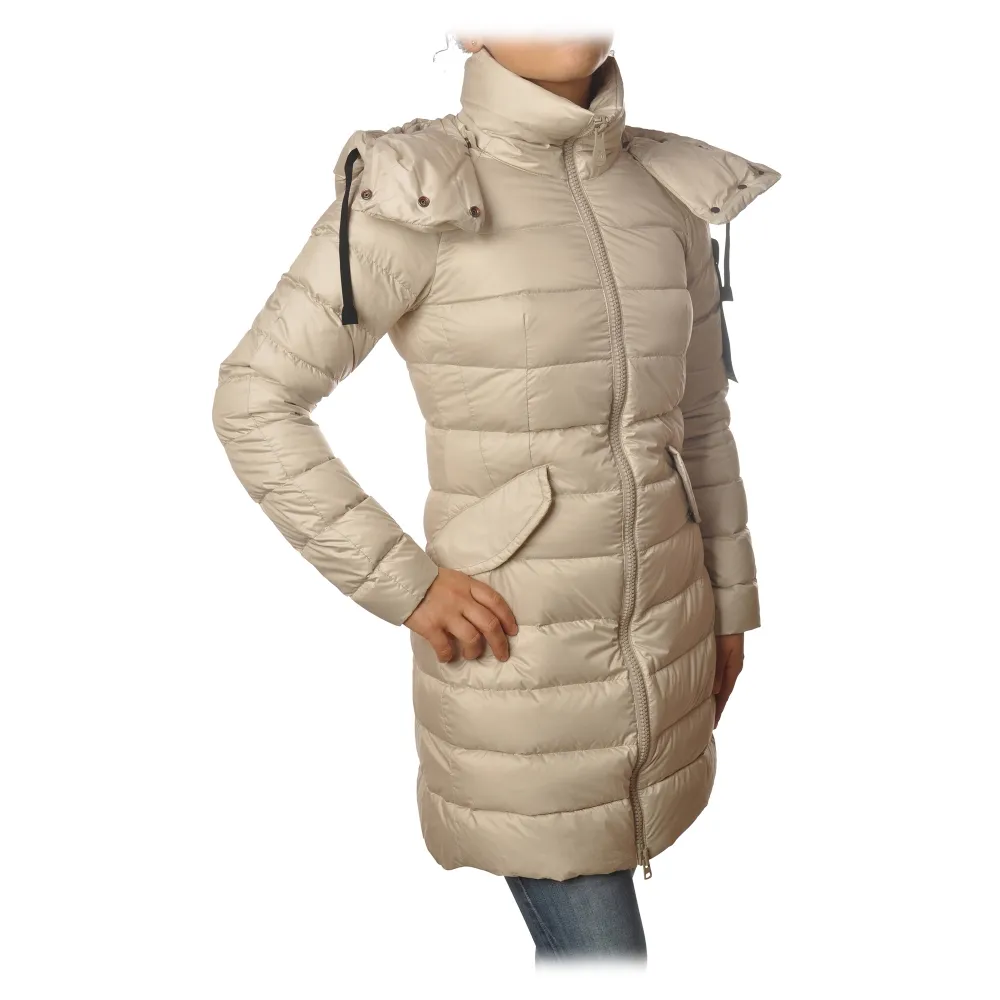 Peuterey - Giubbotto Fayola Modello a 3/4 Avvitato - Panna - Giacca - Luxury Exclusive Collection