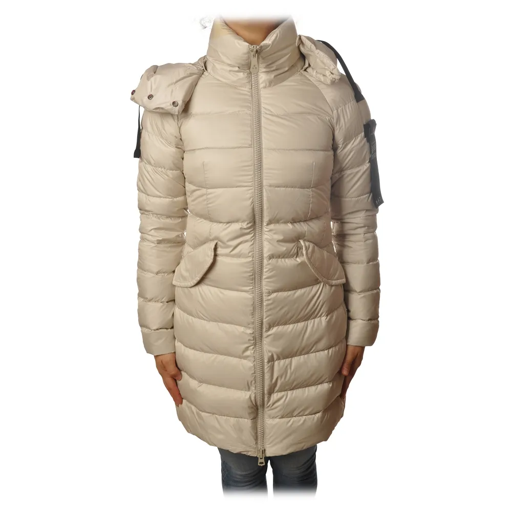 Peuterey - Giubbotto Fayola Modello a 3/4 Avvitato - Panna - Giacca - Luxury Exclusive Collection