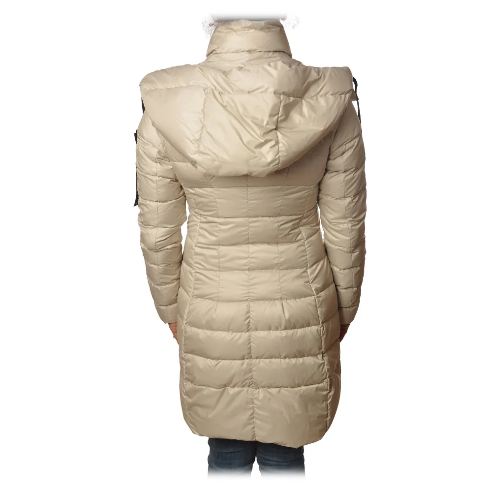 Peuterey - Giubbotto Fayola Modello a 3/4 Avvitato - Panna - Giacca - Luxury Exclusive Collection