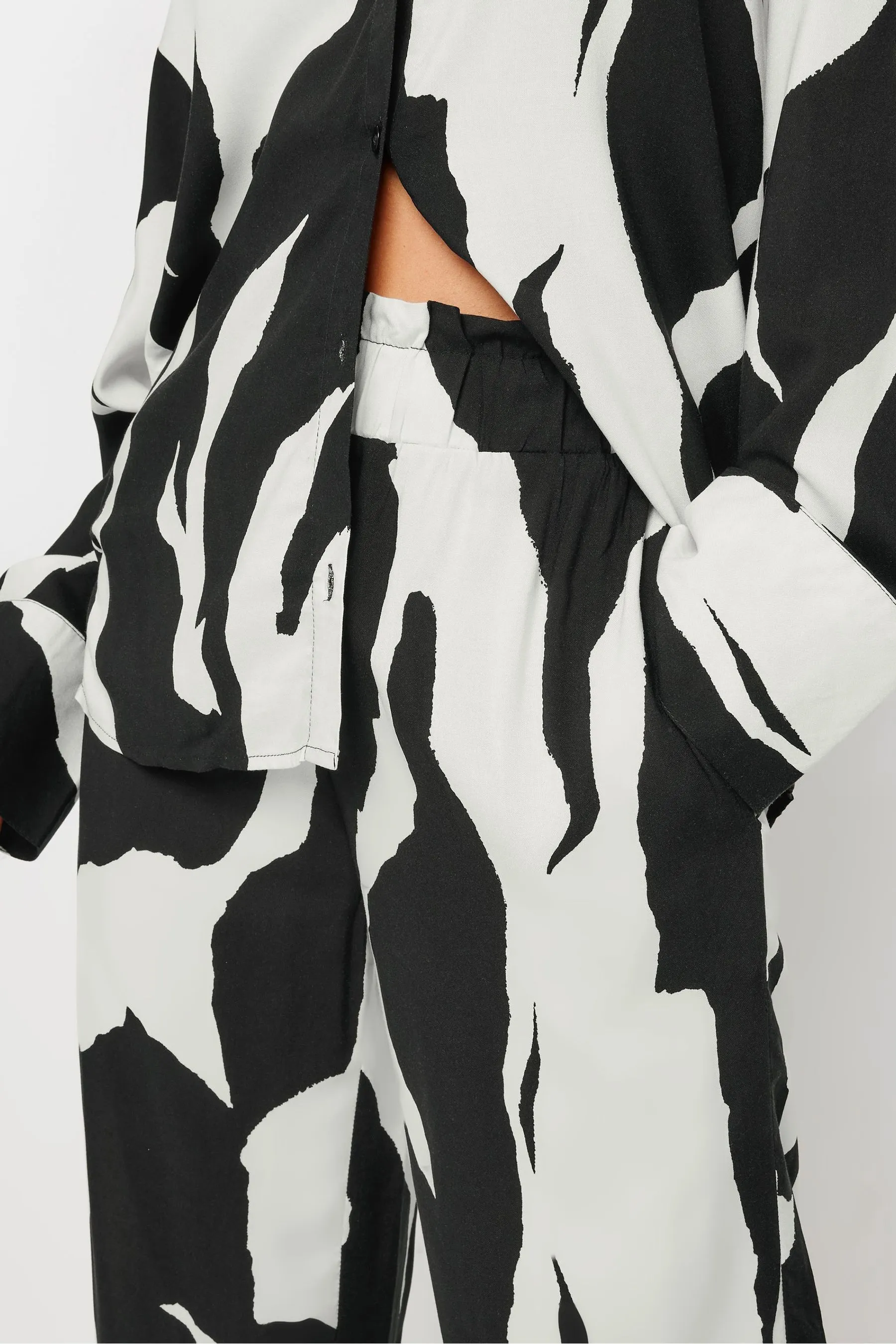 PixieGirl Petite Mono - Abstract Stampa - Pantaloni a fondo ampio