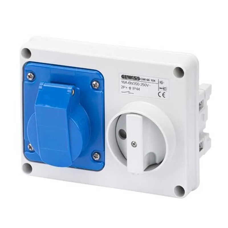 Presa Interbloccata 2P+T IP44 32A Senza Fondo - GEWISS GW66115 