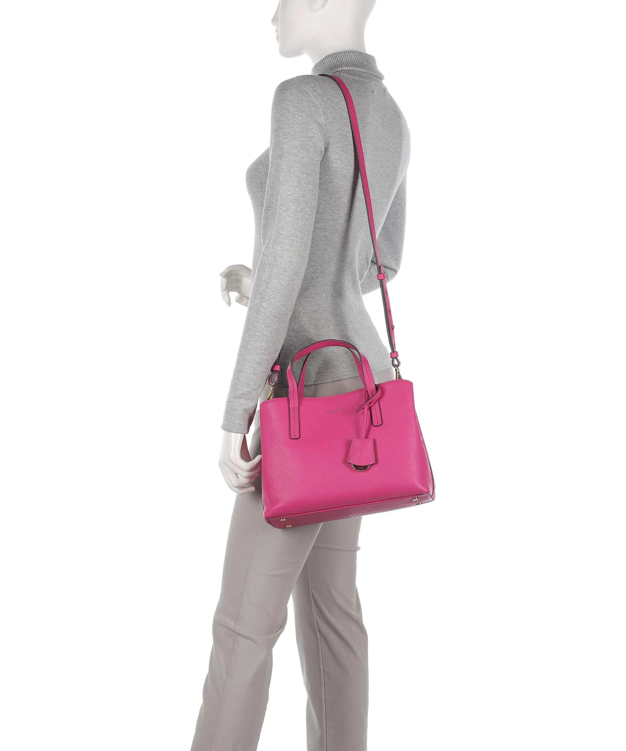 Radley London Dukes Place Borsa a mano pelle granulata pink  