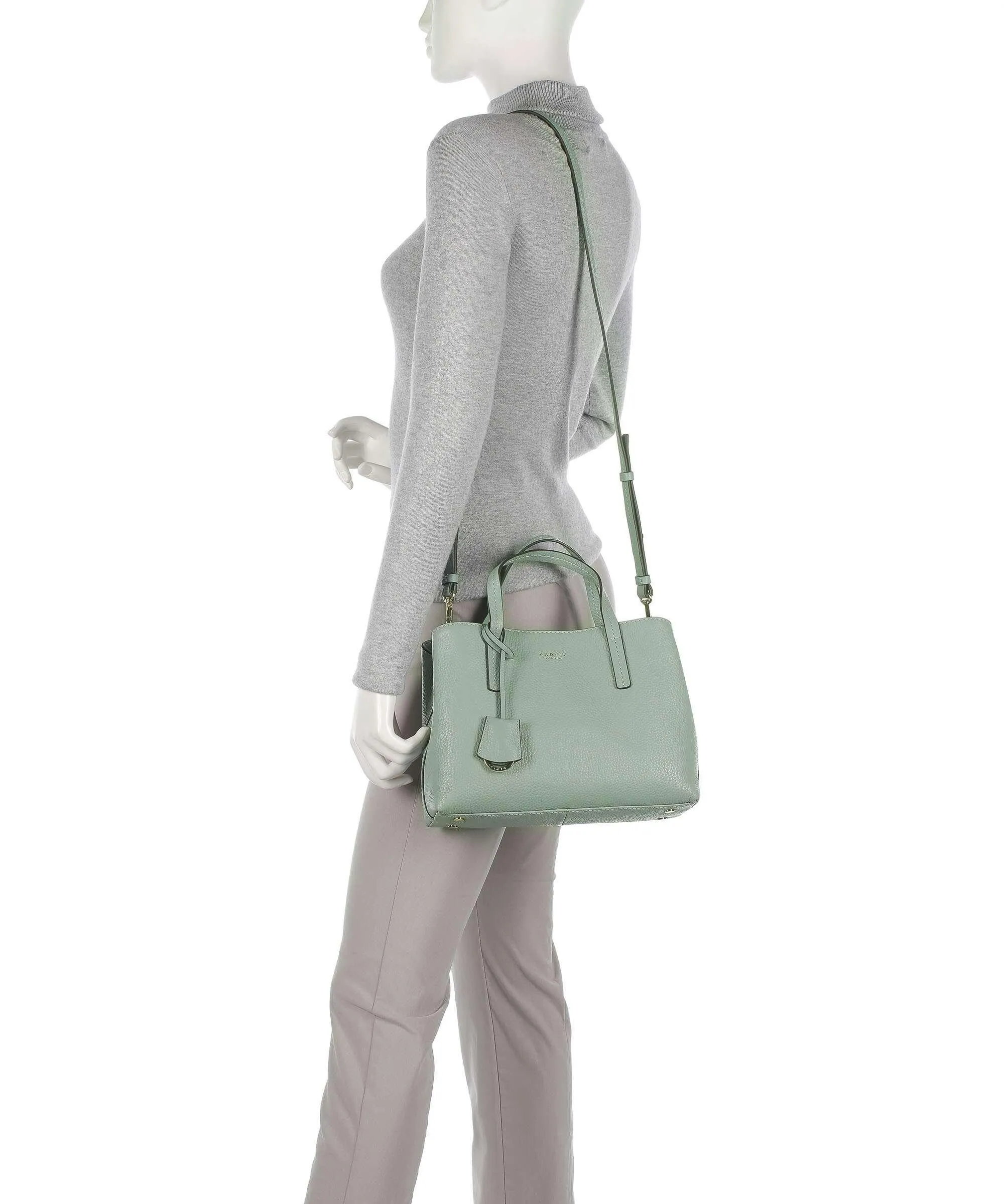  Radley London Dukes Place Borsa a mano pelle granulata verde  