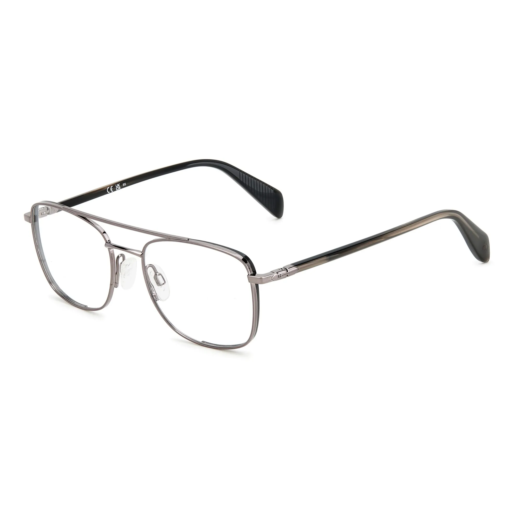   Rag&Bone RNB7058/G - V81 Nero Rutenio Scuro | Occhiale Da Vista Uomo 