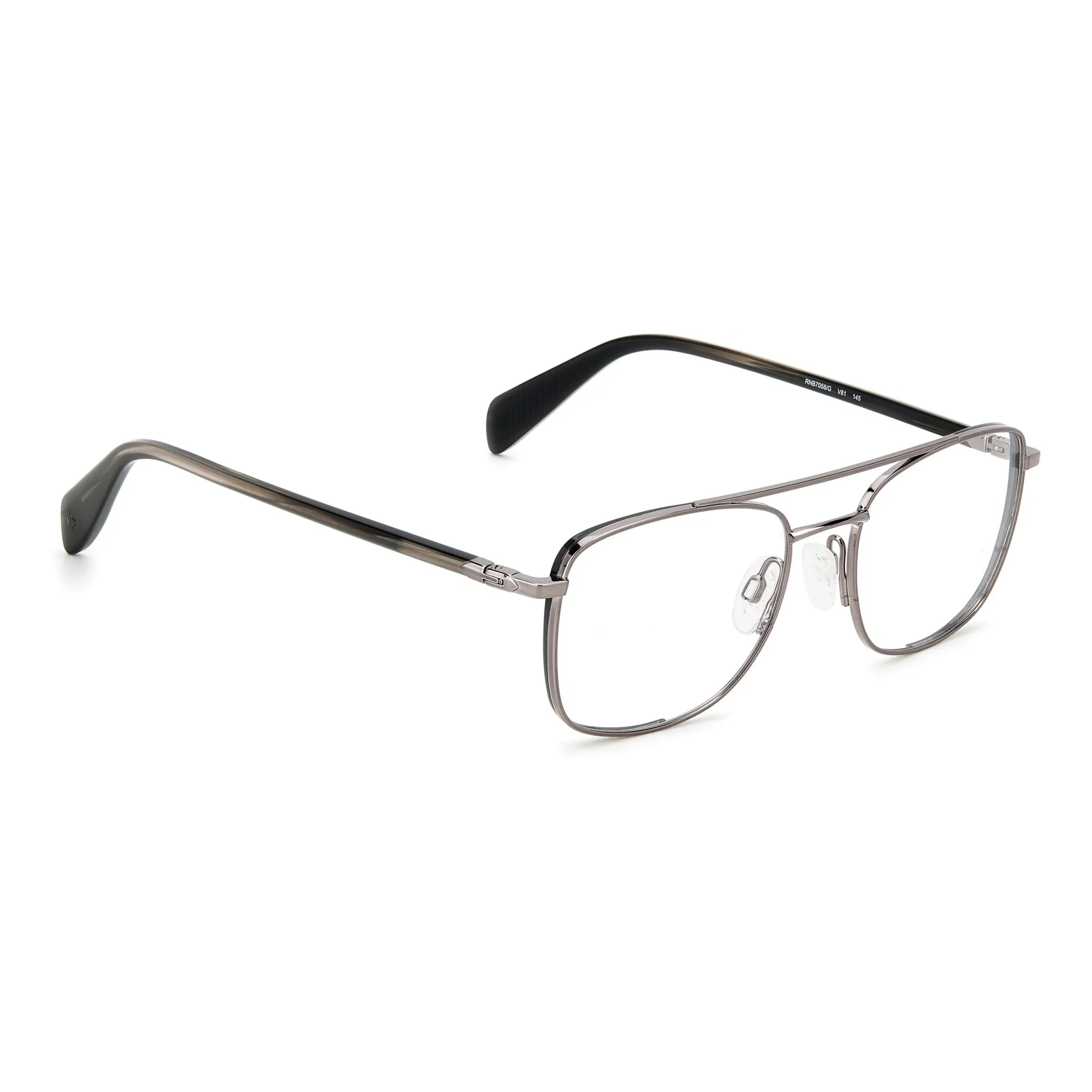   Rag&Bone RNB7058/G - V81 Nero Rutenio Scuro | Occhiale Da Vista Uomo 