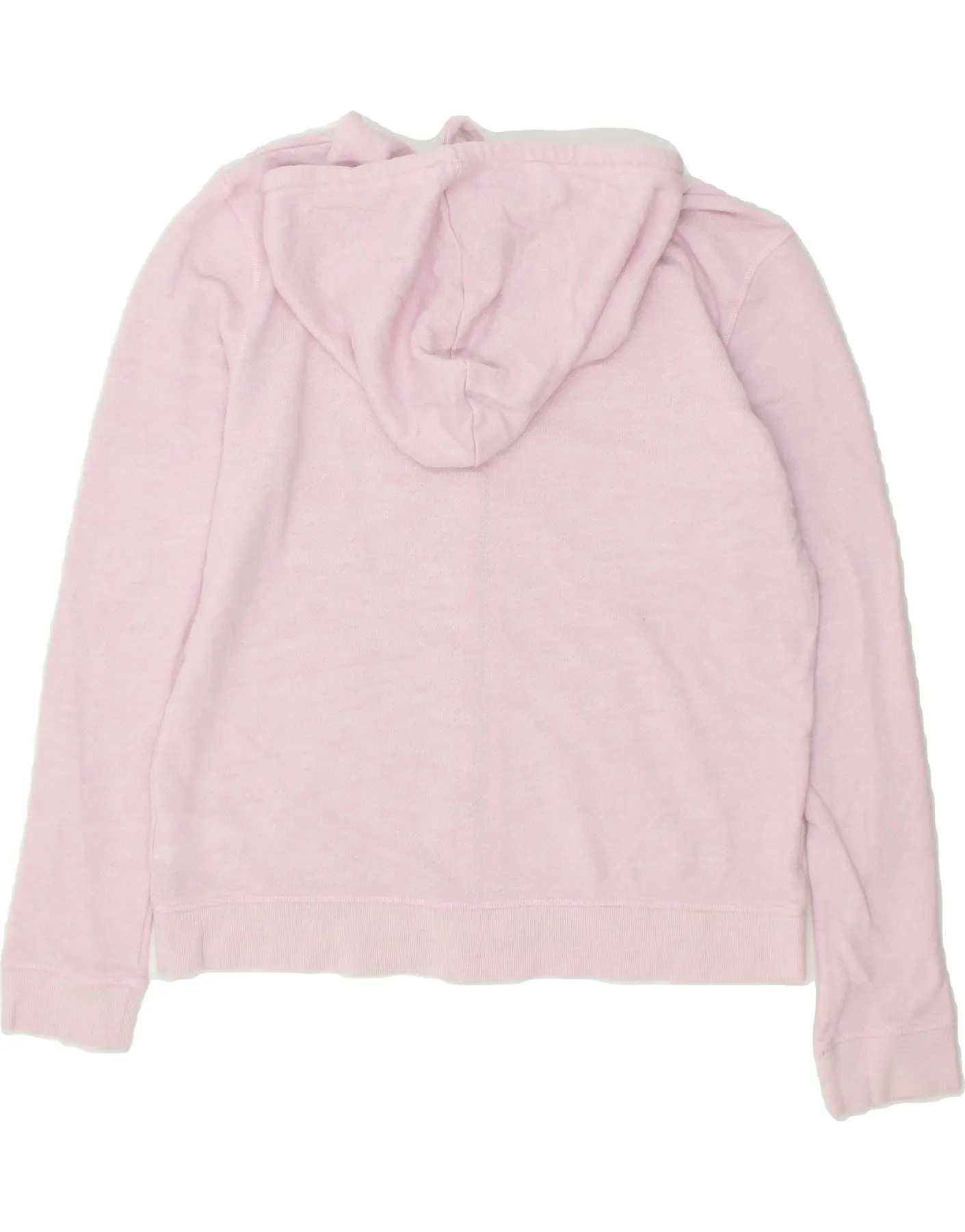 ROXY Womens Zip Hoodie Sweater UK 16 Large Pink Cotton