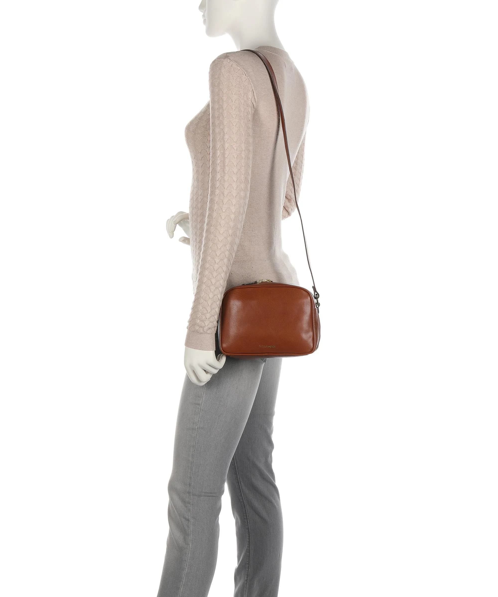 Royal RepubliQ Essential Borsa a tracolla pelle di bufalo cognac  