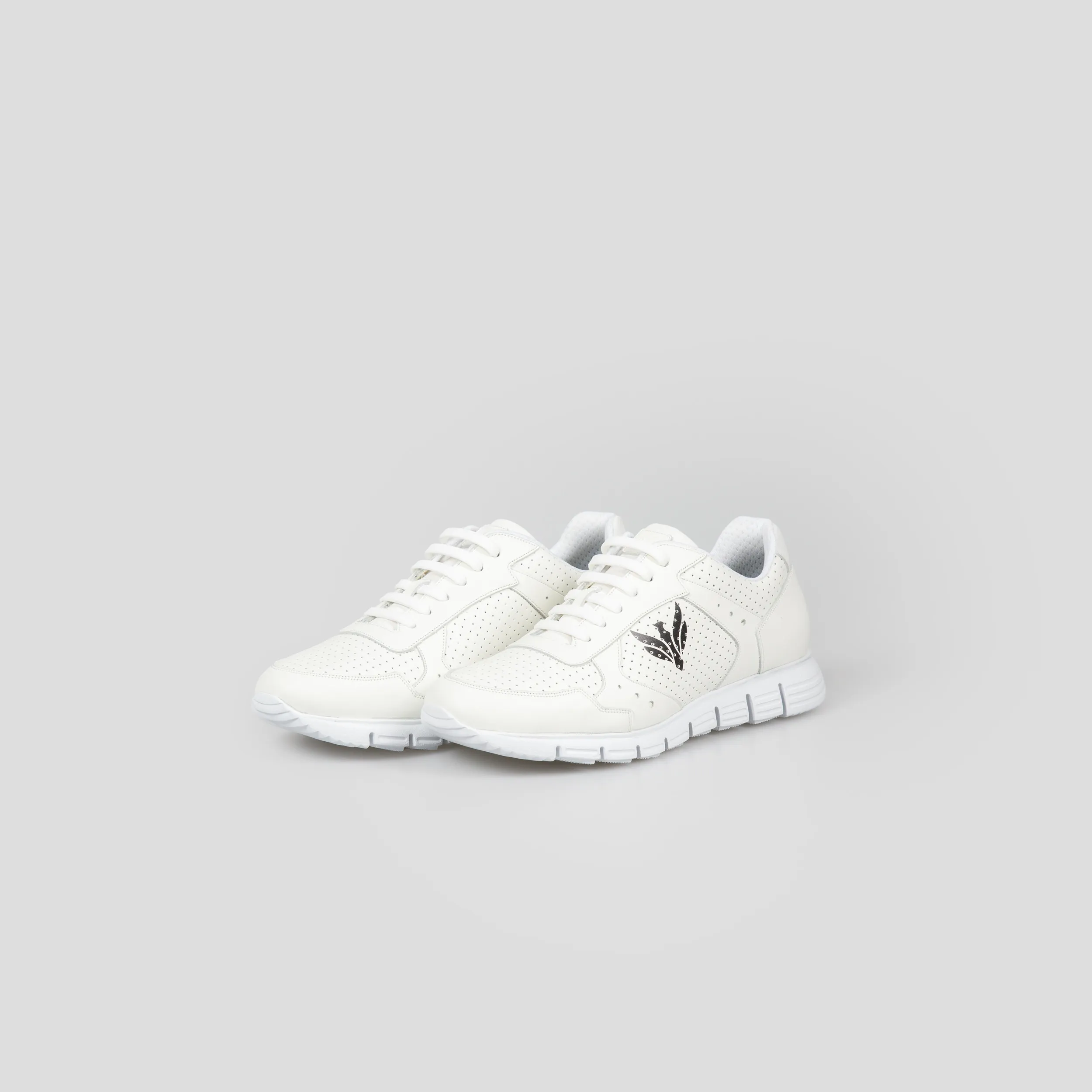 Runner in pelle bianca