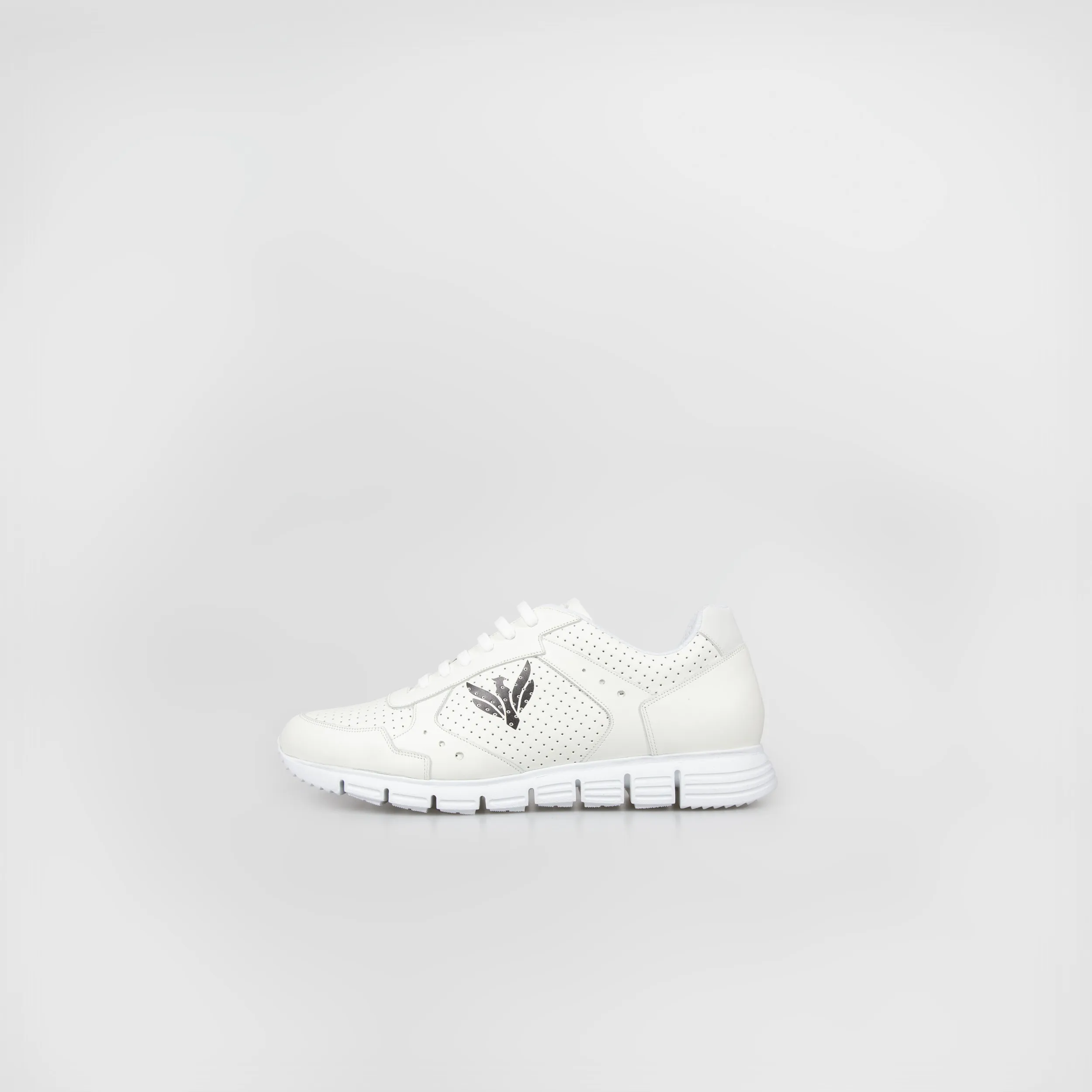Runner in pelle bianca
