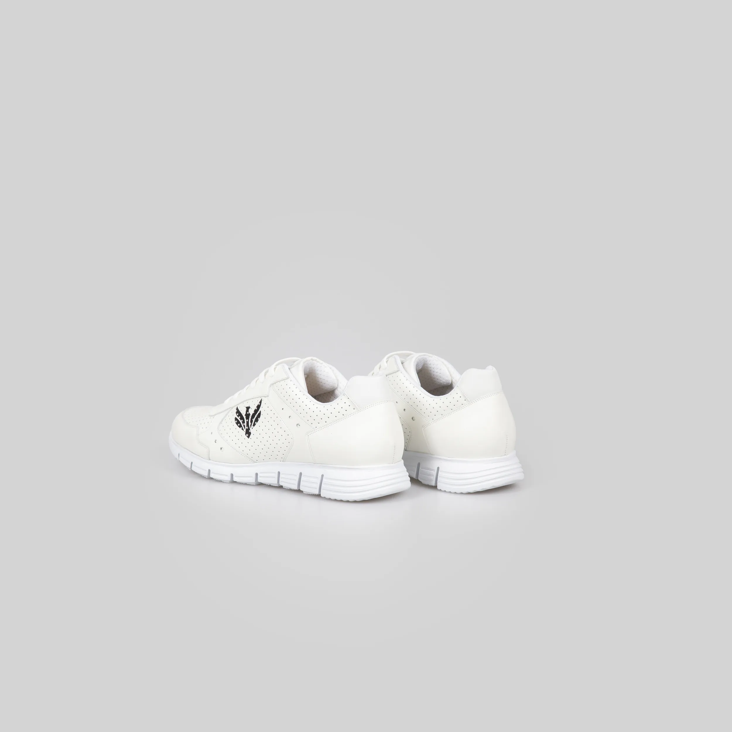 Runner in pelle bianca