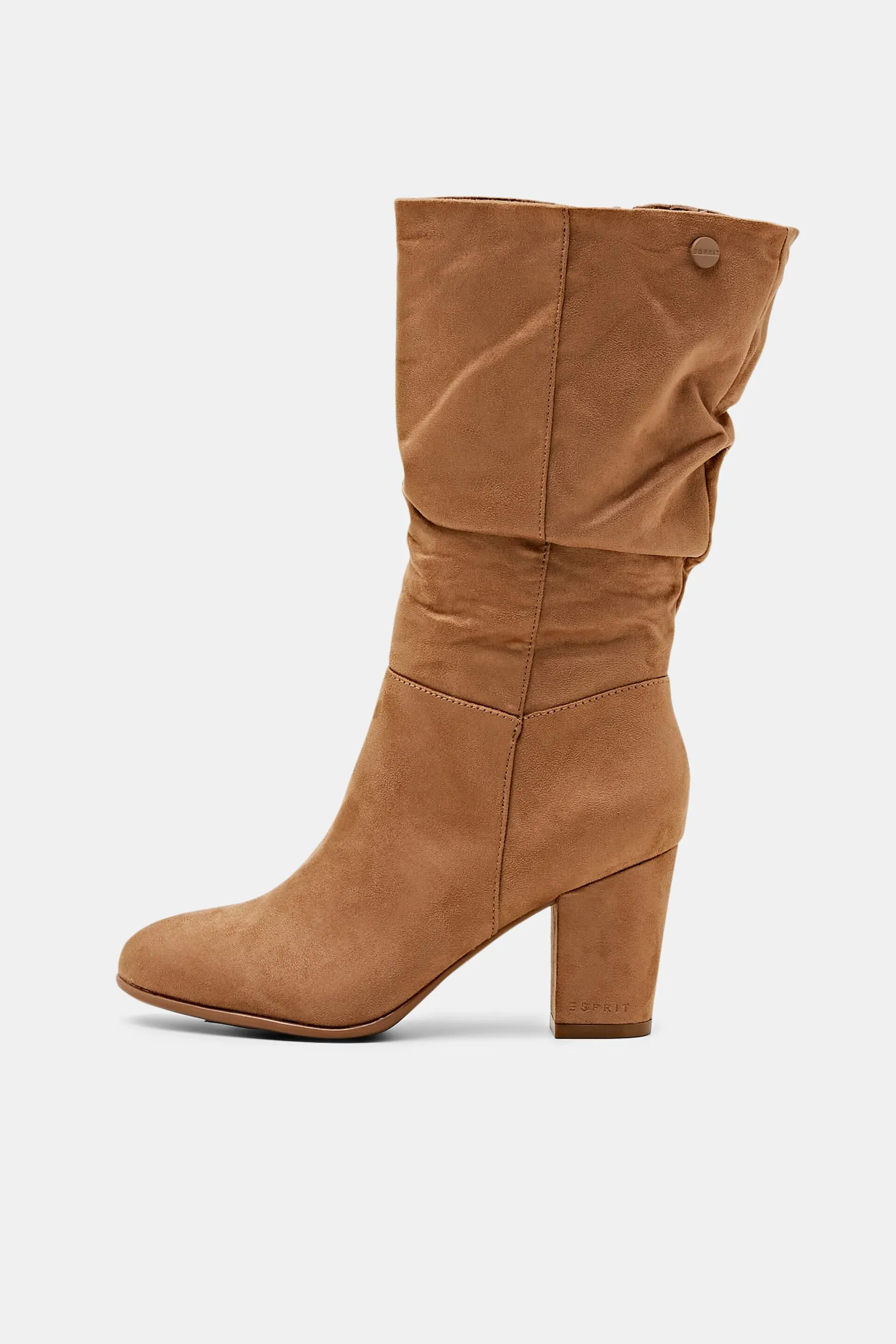 Stivali slouchy in similpelle scamosciata