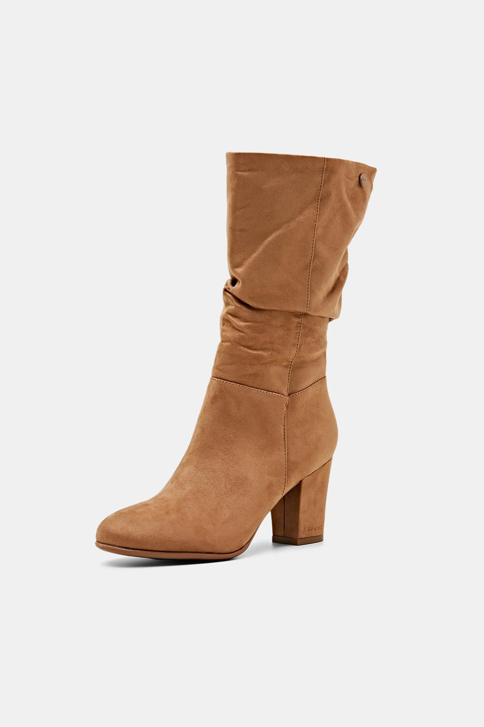 Stivali slouchy in similpelle scamosciata