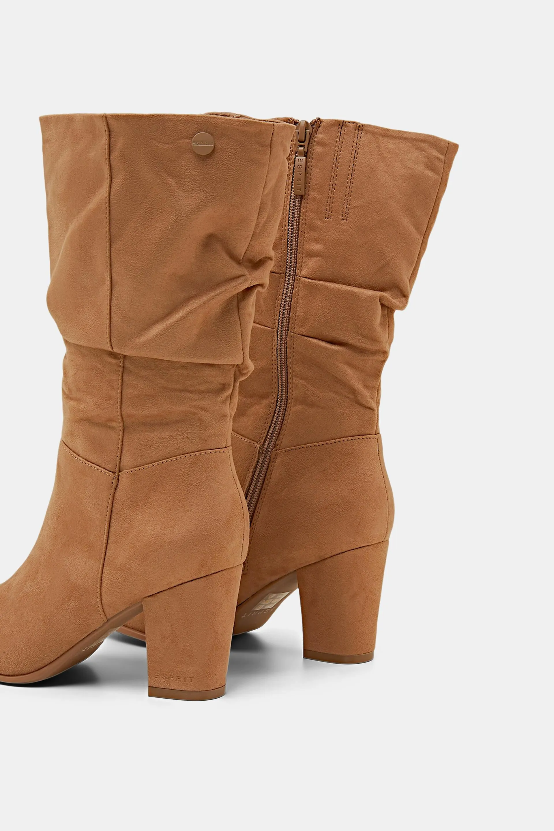 Stivali slouchy in similpelle scamosciata