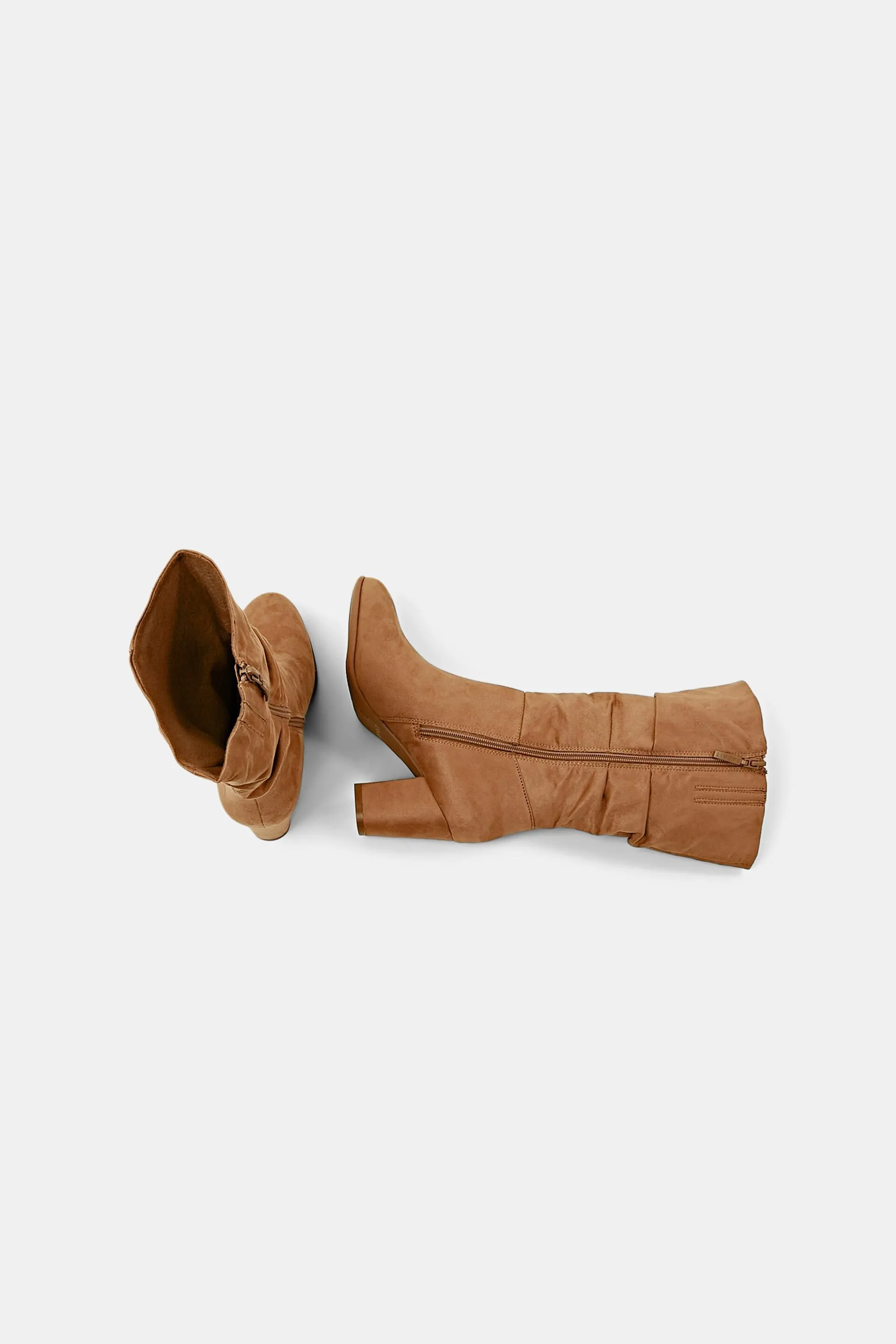 Stivali slouchy in similpelle scamosciata