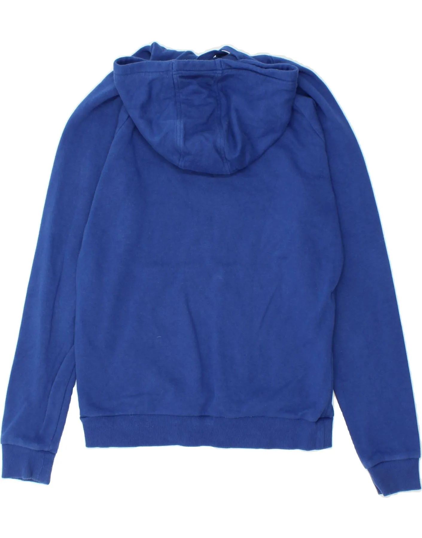 UNDER ARMOUR Womens Hoodie Jumper UK 14  Medium Navy Blue Cotton
