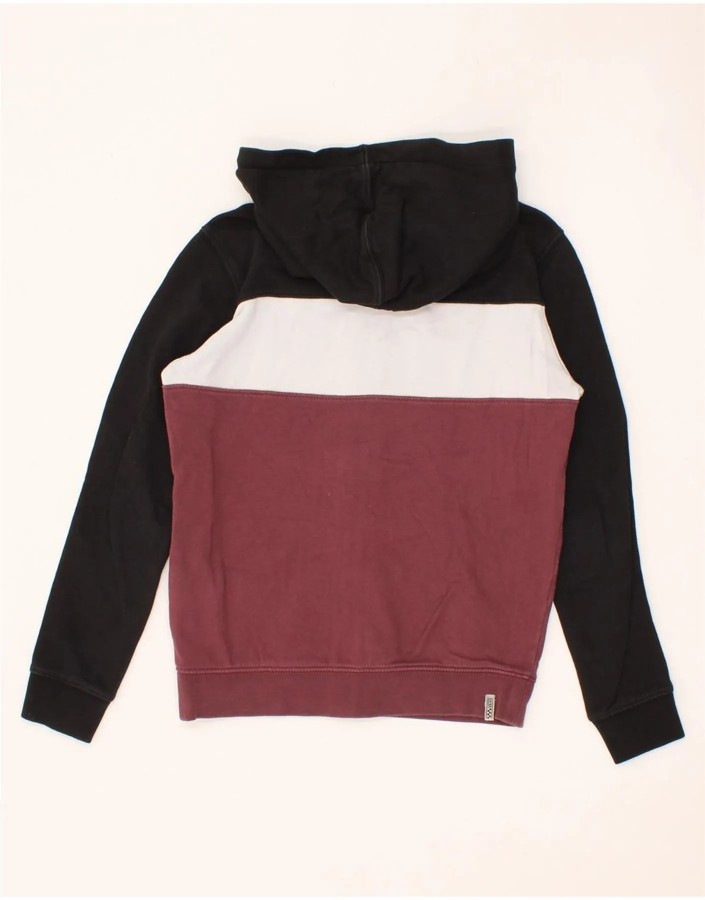VANS Womens Zip Hoodie Sweater UK 10 Small Multicoloured Colourblock